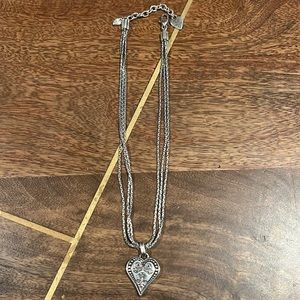 Brighton heart necklace measures 15-17” in length